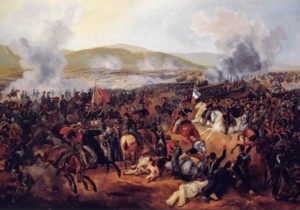 Représentation de la bataille de Maipú