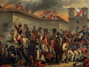 Illustration de la bataille de Rancagua