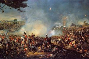 Représentation de la bataille de Waterloo