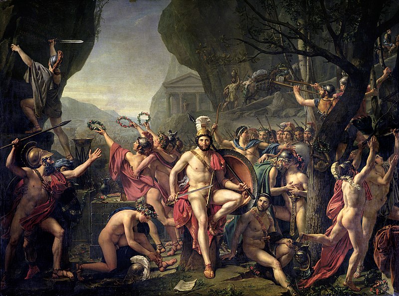 Peinture de Léonidas aux Thermopyles