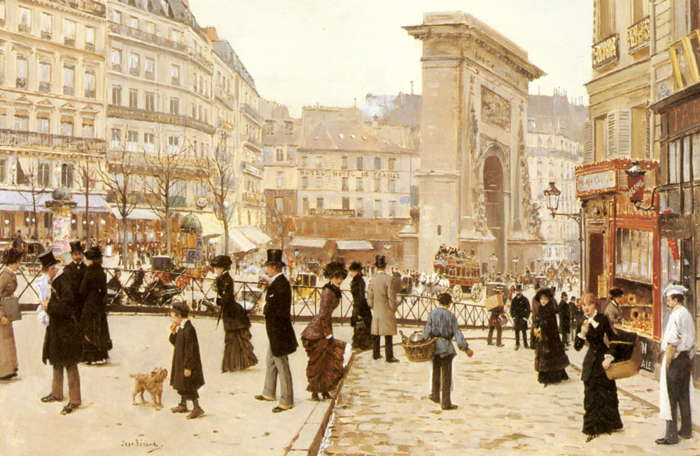 peinture du boulevard Saint Denis, à Paris