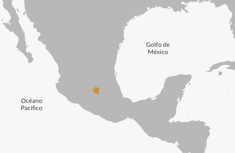 Localisation sur la carte de la culture Teotihuacan.