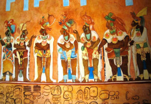 peintures de la civilisation maya.