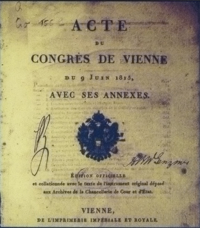Acte final du Congrès de Vienne