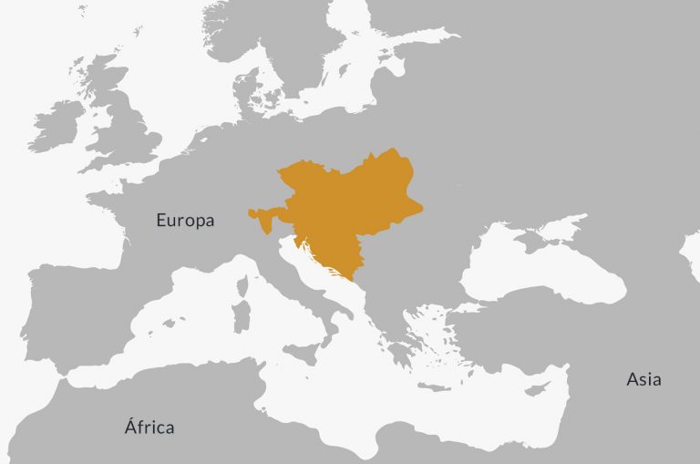 Localisation de l'empire austro-hongrois.