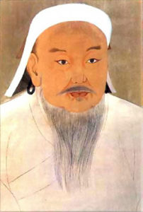 Portrait de Gengis Khan, fondateur de l'empire mongol