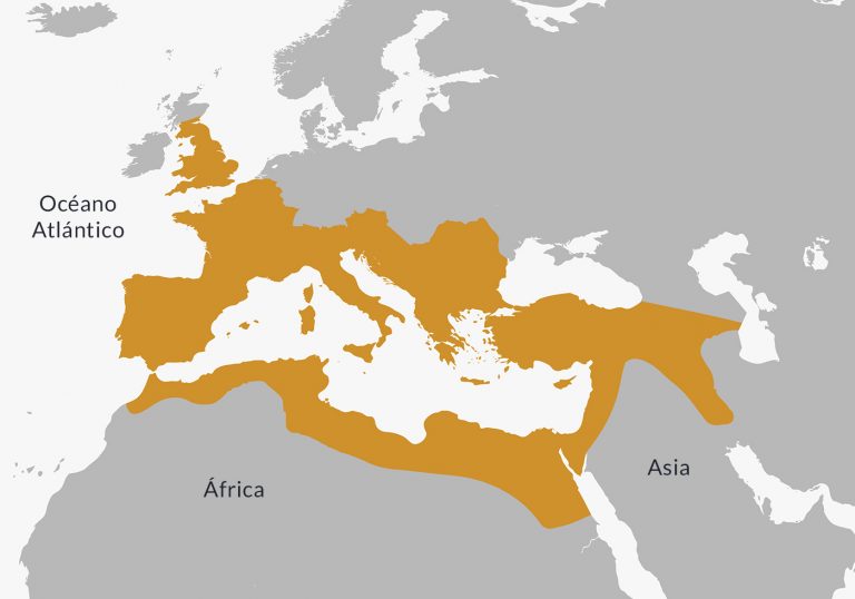 Localisation de l'Empire romain.