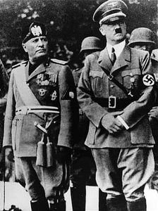 image de Mussolini et Hitler