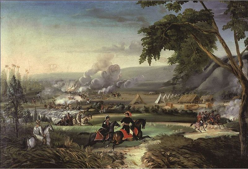 peinture de la bataille de la rivière Palo