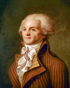 Portrait de Maximilien Robespierre, chef jacobin