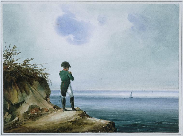 Napoléon peignant à Sainte-Hélène