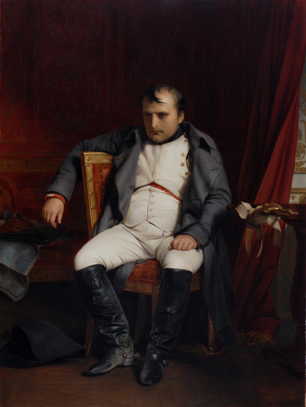 peinture de l'abdication de Napoléon
