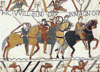 Image de la tapisserie de la bataille de Hastings