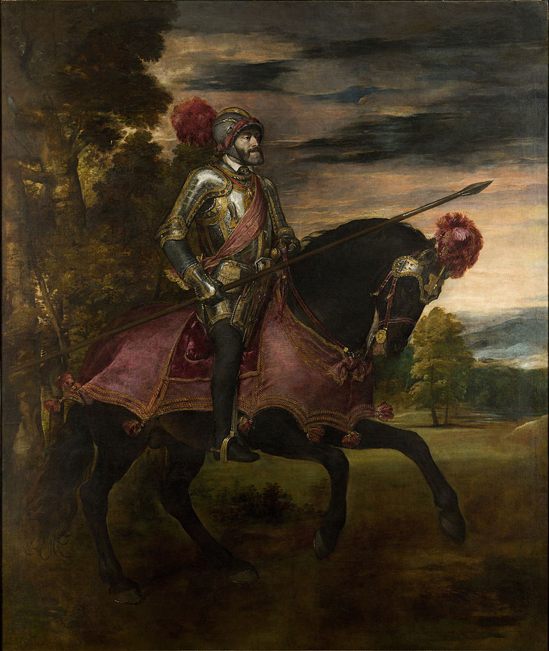peinture de Charles Quint à cheval à Mühlberg