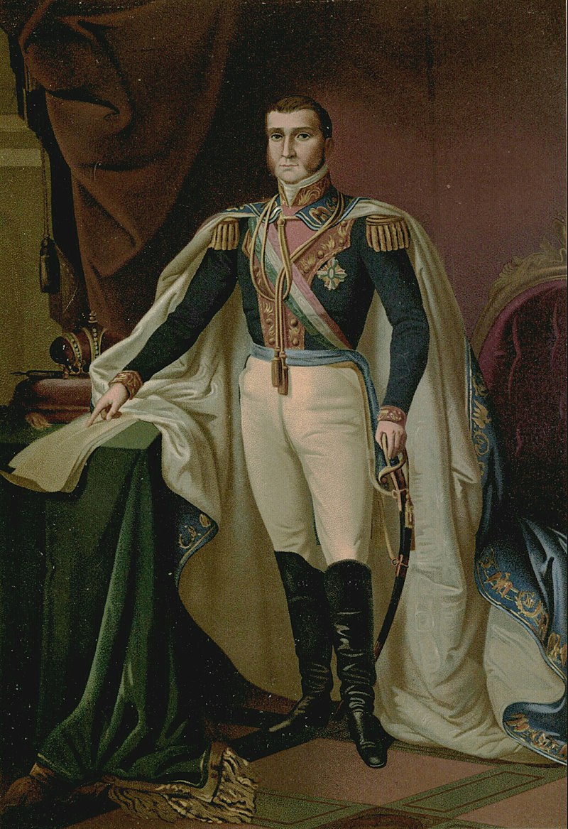 Portrait d'Agustín Ier, empereur du Mexique