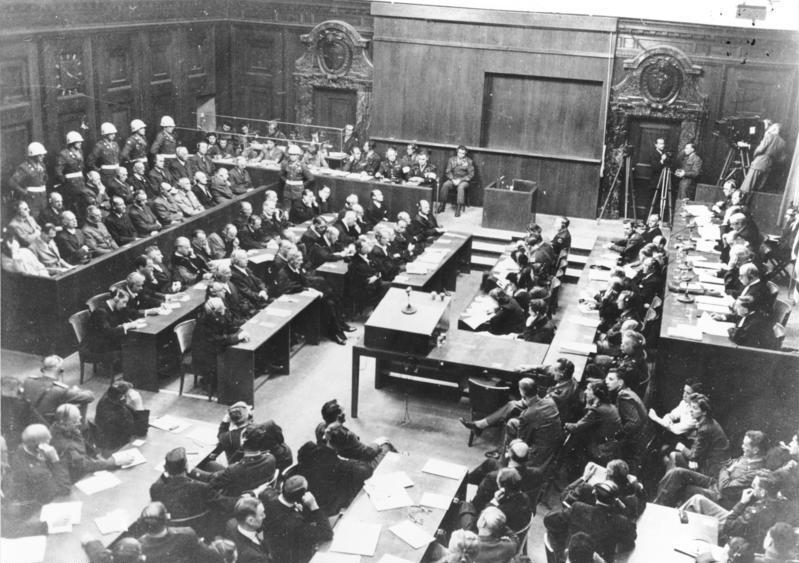 photo du procès de Nuremberg