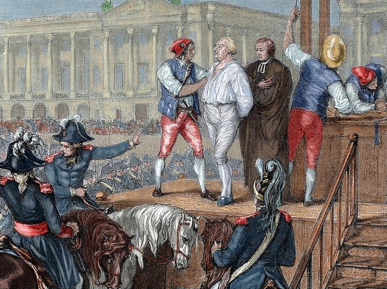 Exécution de Louis XVI à la Révolution française