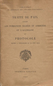 Accueil Traité de Versailles