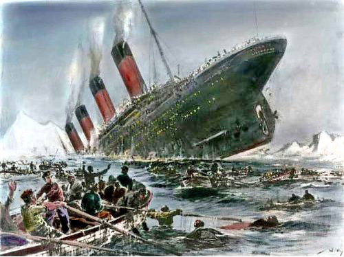 image du naufrage du titanic